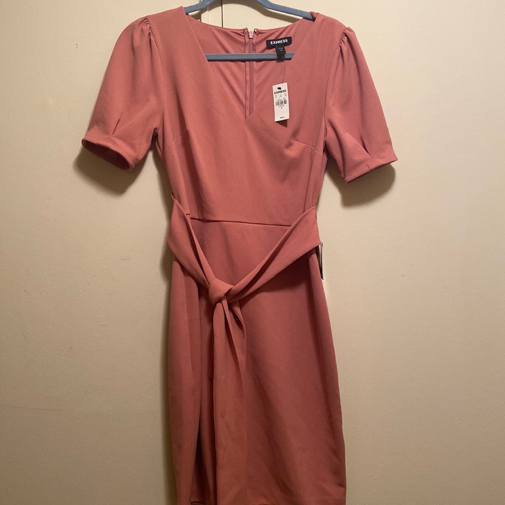 Express coral/pink dress